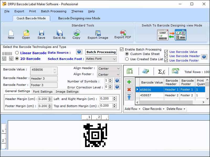 Professional symbol barcode program build business-specific barcode tags form PC wonderful Screen Shot