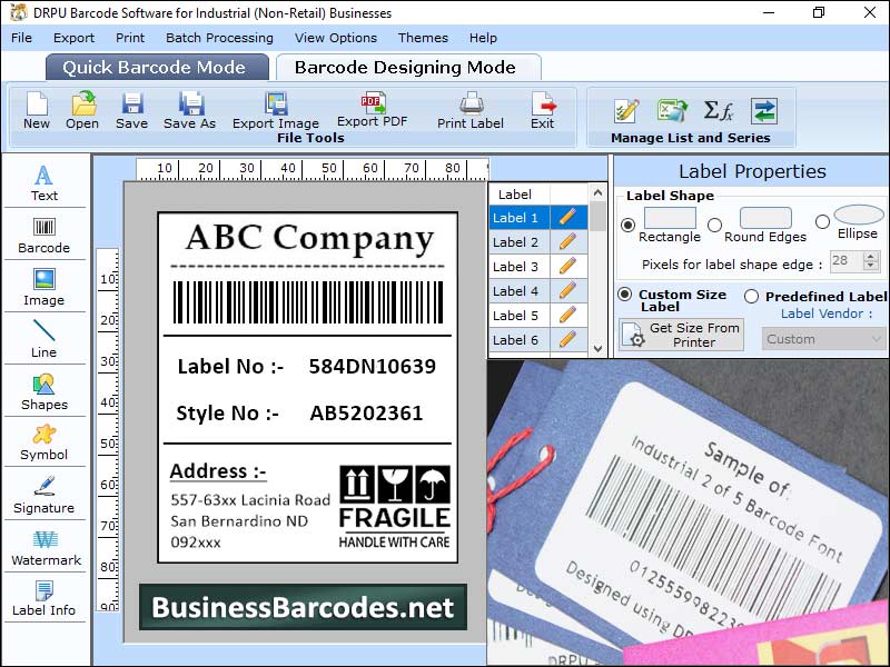 Barcodes for Warehouse screenshot