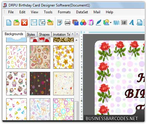 Screenshot of Birthday Greeting Cards Maker
