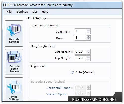 Business Barcodes for Healthcare screenshot