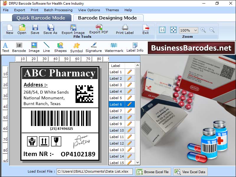 Windows 7 Business Barcodes for Healthcare 7.3.0.1 full