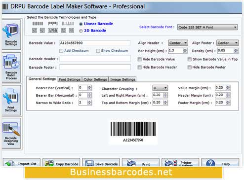 Business Barcode Generator screenshot