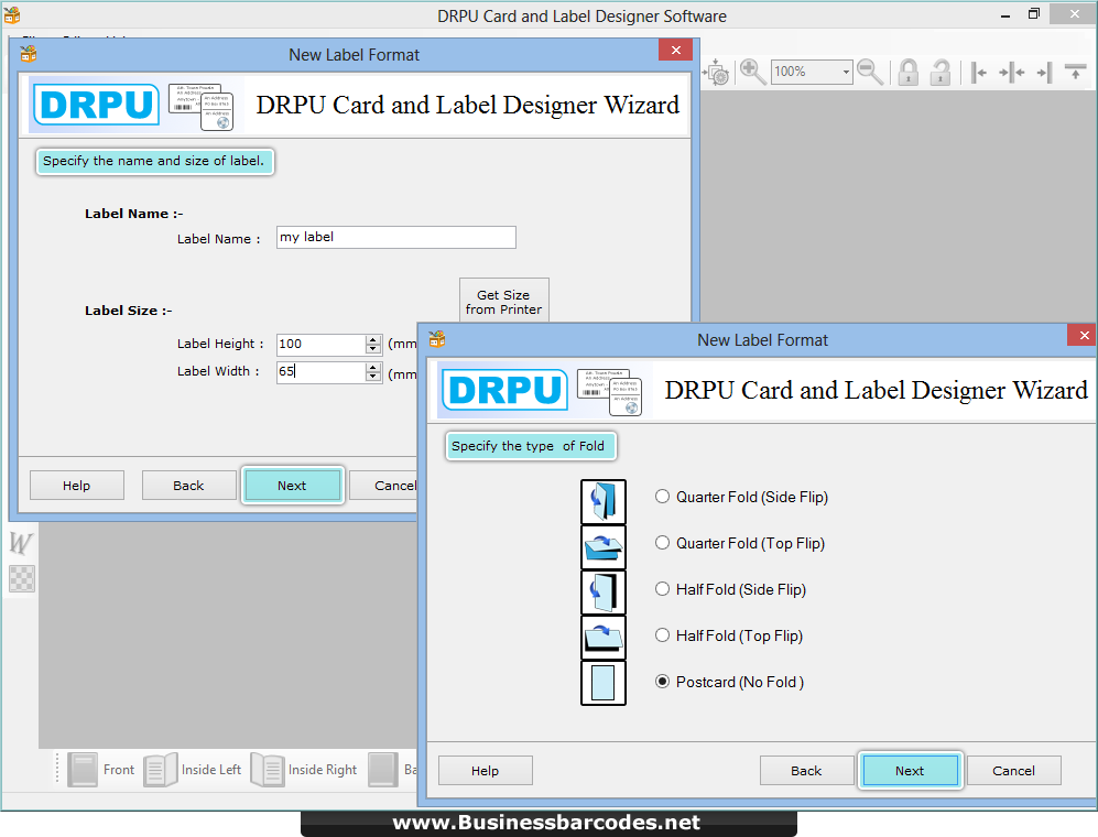 Card and label designing program Card and label designing program