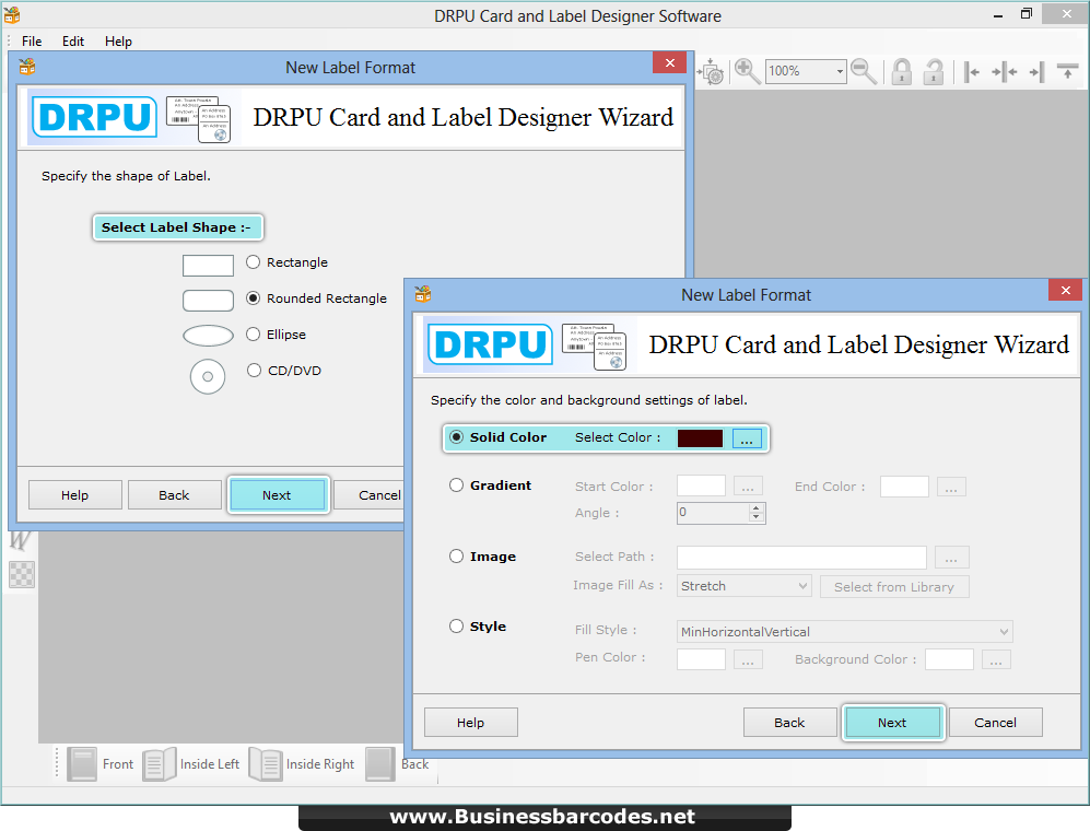 Card and label designing program Card and label designing program