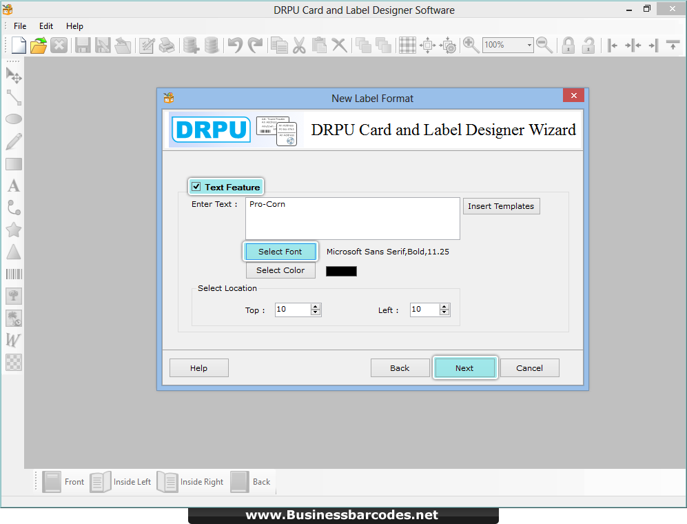 Card and label designing program Card and label designing program