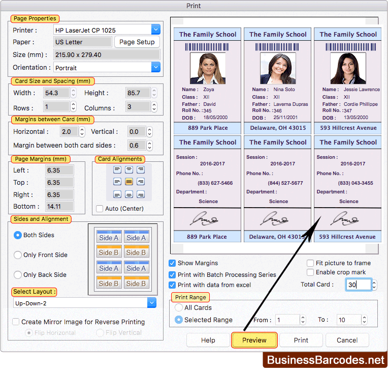 Print Settings Print Settings