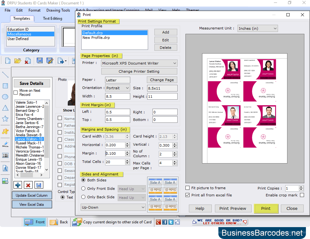 Print Your Designed ID Card ID Cards Maker (Corporate Edition)