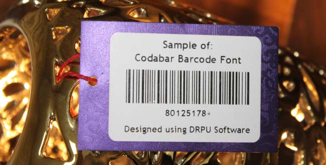 Codabar Barcode Label