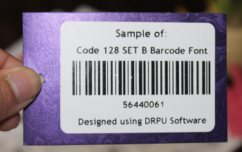 Code 128 SET B Barcode Structure