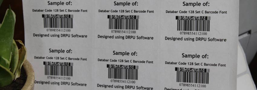 Information Encoded in Databar Code 128 Set C Barcode
