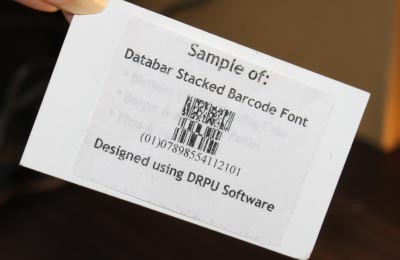 Usage of Databar Stacked Barcode