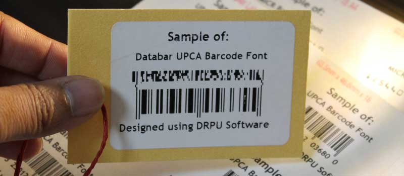 Information Encoding in Databar UPCA Barcode