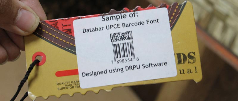 Databar UPCE Barcodes Commonly Used in Industries