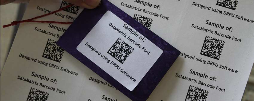 Information can be encoded in a DataMatrix Barcode