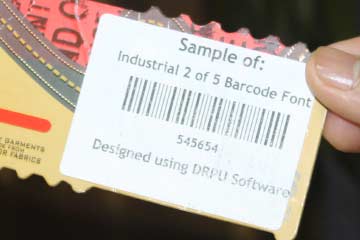 Industrial 2-of-5 Barcode