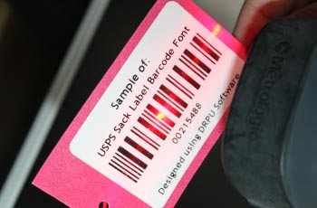 Scan USPS Sack Label Barcode