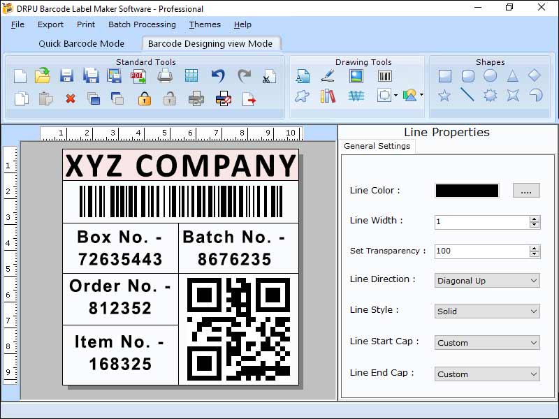 Screenshot of Professional Label Maker Windows App 9.2.3.2