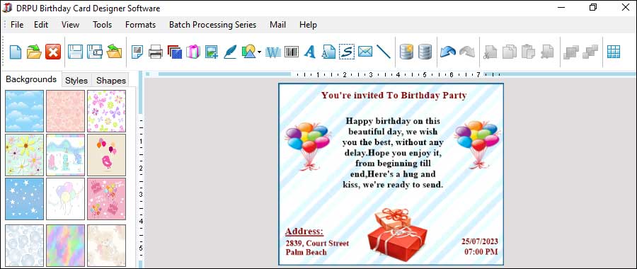 Accessible Birthday Card Design