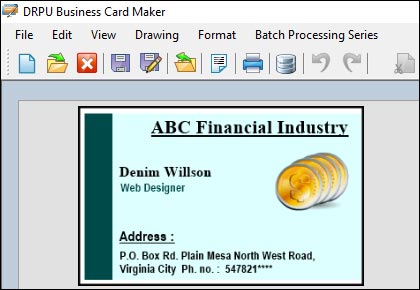 Right Layout and Format for a Business Card Design Right Layout and Format for a Business Card Design