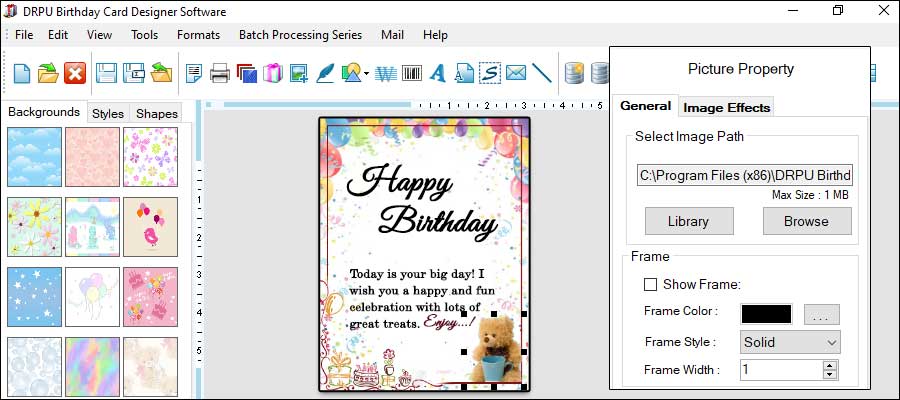 Create Custom Birthday Card Design