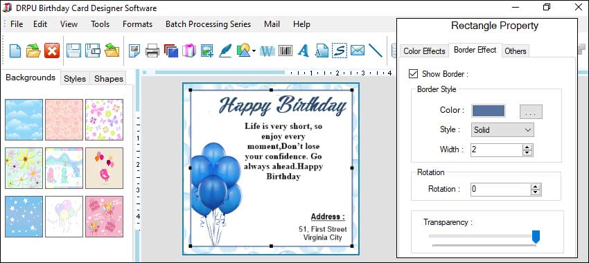 Create Custom Birthday Card