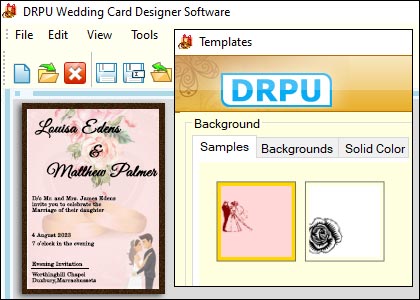 Custom Wedding Card Design