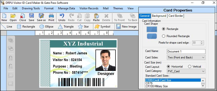 Customize the Design of a Gate Pass