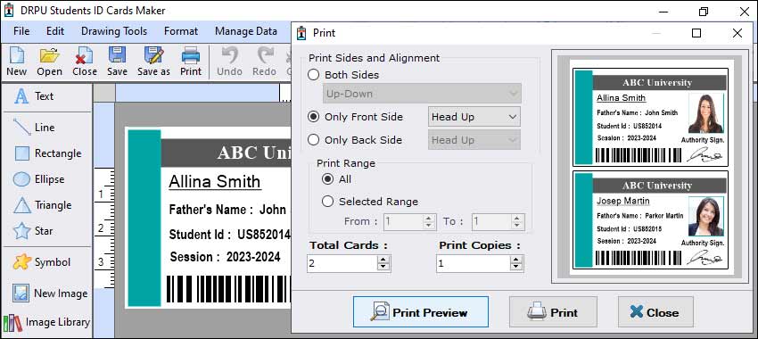 Student ID Card Print