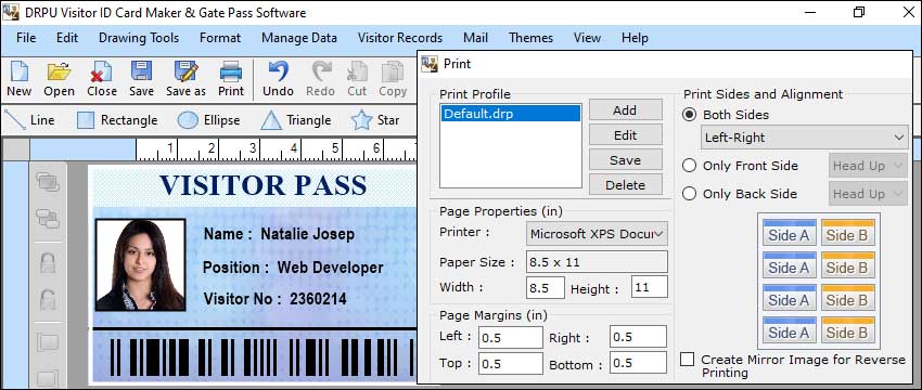 Features of Gate Pass Maker Software