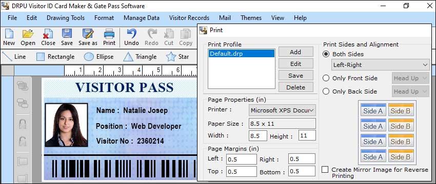 Features of Gate Pass Maker Software