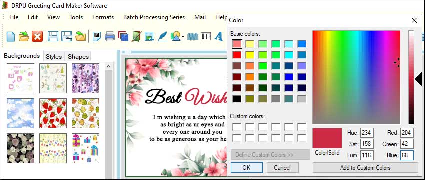 Choose The Right Color Scheme for Greeting Card