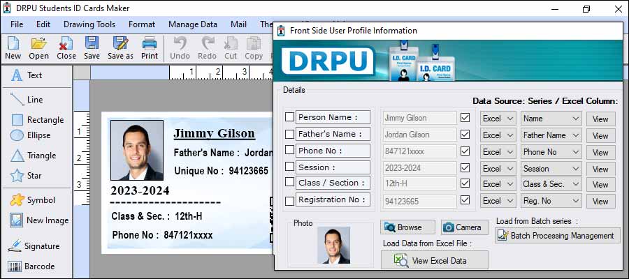 File Formats Supported by Student ID Card Software