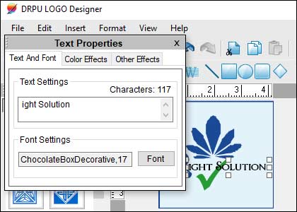 Font Selection Of Logo Design Maker Software
