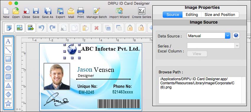 Using Images and Design Elements with ID Badge Maker for Mac Using Images and Design Elements with ID Badge Maker for Mac