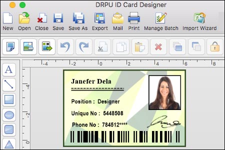 Trial Version of Mac ID Cards Maker Software