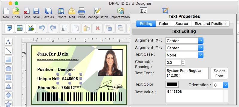 Easy to Use Mac ID Cards Maker Software