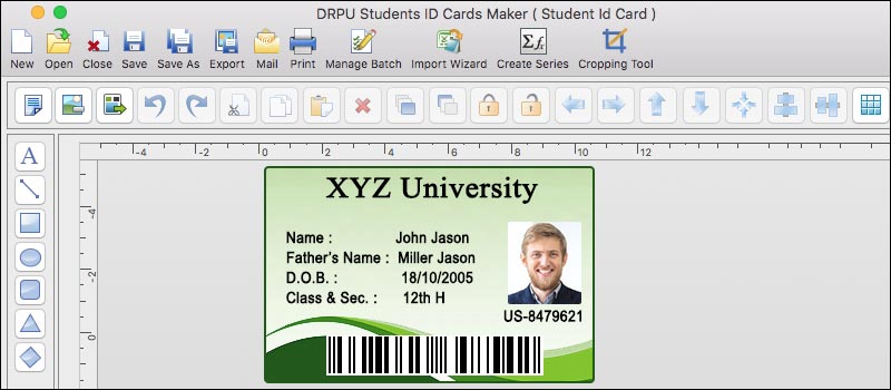 Students ID Cards Maker Software for Mac