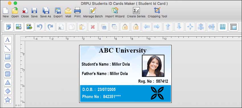 Students ID Cards Maker for Mac is Easy to Use