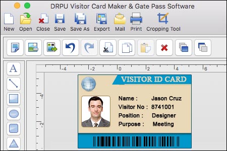 Features of Visitors ID Cards Maker for Mac