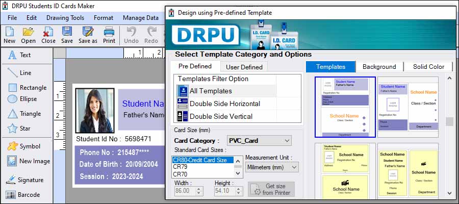 Create Custom Templates using Student ID Card Maker Create Custom Templates using Student ID Card Maker