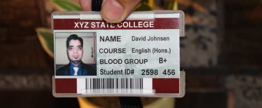 Import Data from Database using Student ID Badge Software