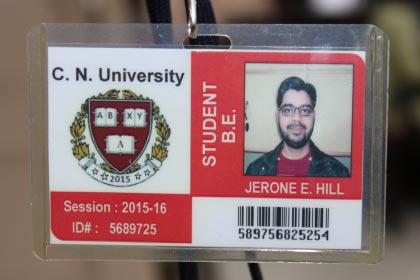 Working of a Student ID Badge Maker