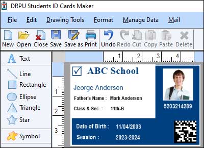 Student ID Card Designing Software 