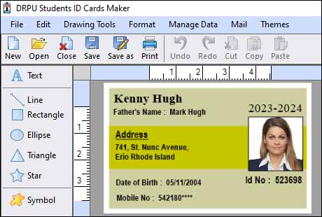 Functionalities of Student ID Card Software