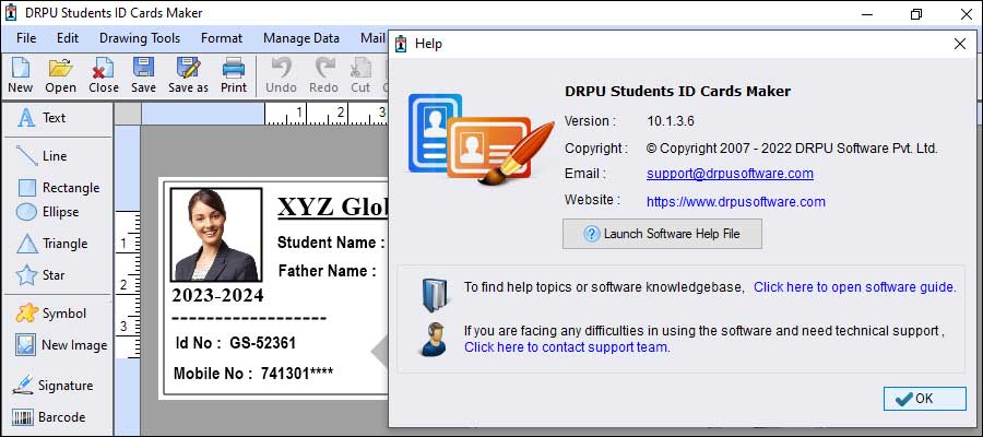 Troubleshoot issues with Student ID Card Designing Software