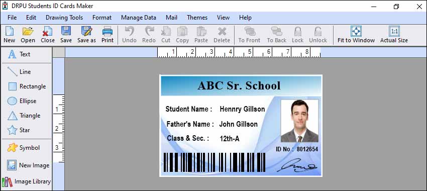 Student ID Card Software