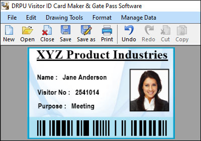 Included Data type in Visitor ID Cards
