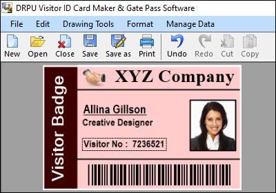 Visitor ID Card Maker
