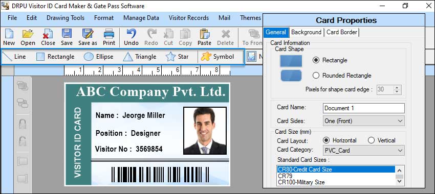 Visitor ID Card Software