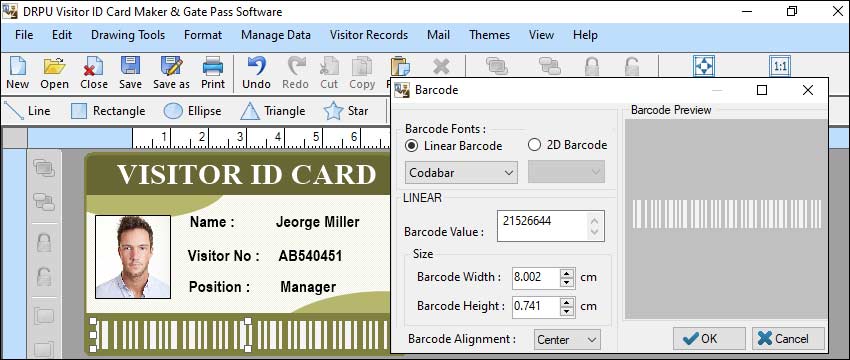 Features of Visitor ID Maker Software